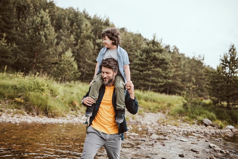 best fun things to do in Oregon. dad hiking with his son in Central Oregon